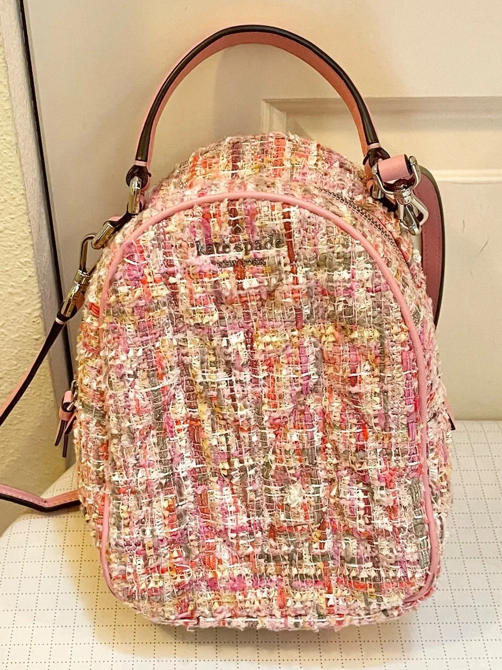 Authentic Kate Spade Briar lane quilted tweed mini bag